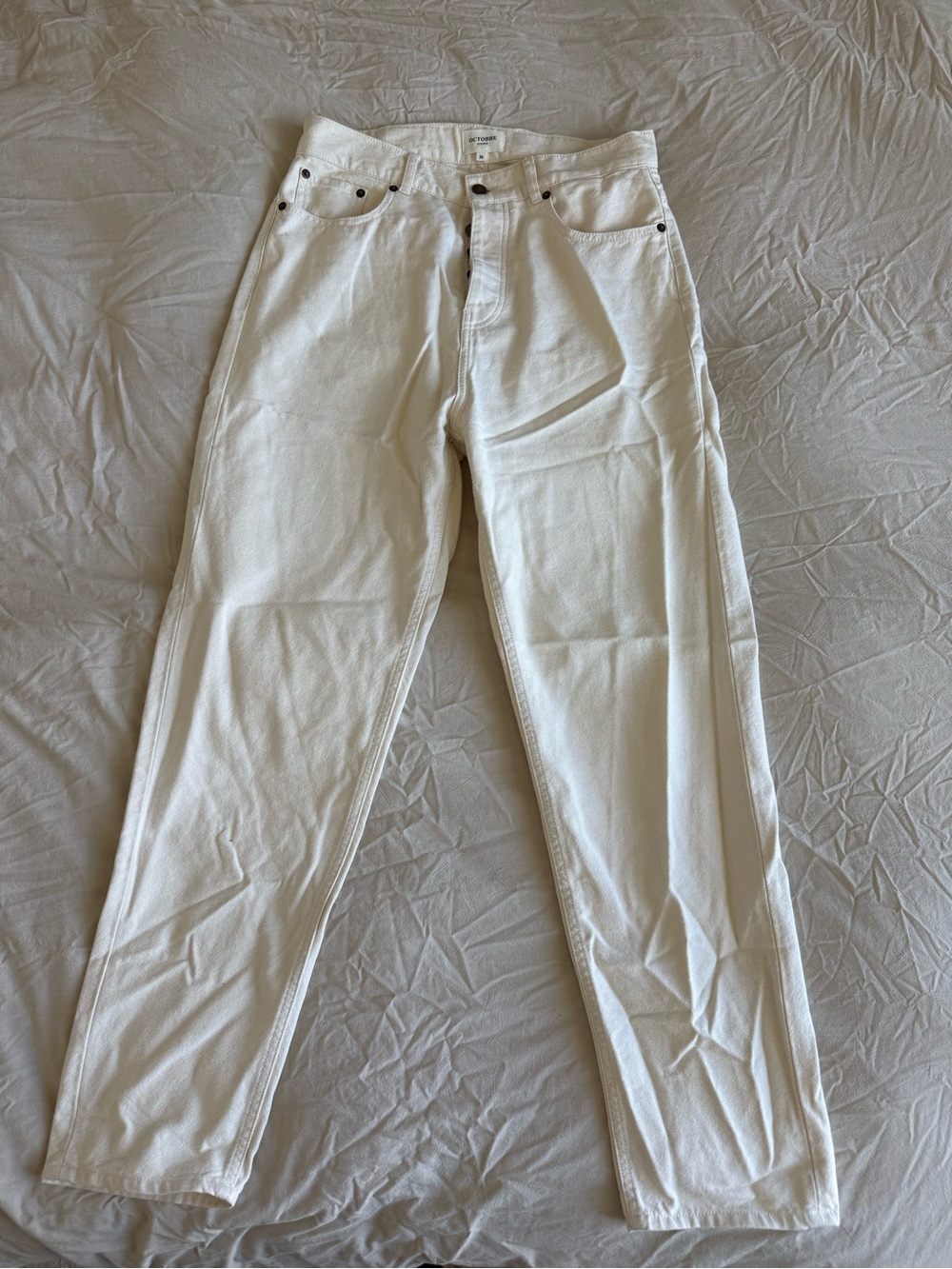 Men's Straight Jeans in White